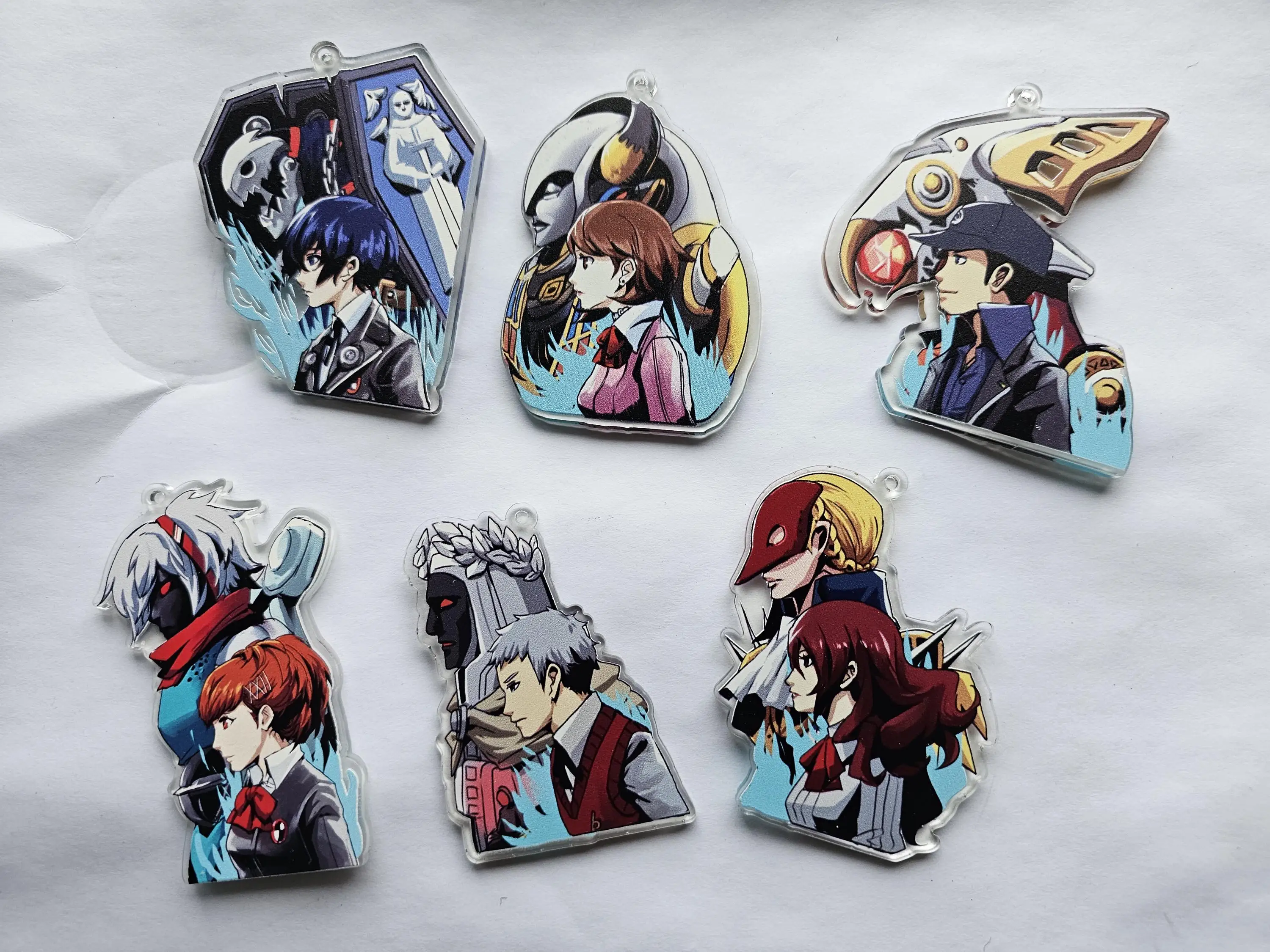 Фото Акриловый брелок Persona 3 Reload с Котоне Шиоми, Айгис, Мицуру Кириджо, Акихико Санадой, подвеска-шарм для рюкзака, декор, подарок для фанатов №3