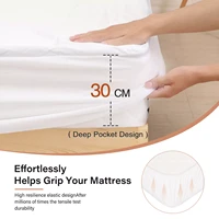 new waterproof bed cover smooth microfiber mattress protector waterproof fitted sheet anti mite mattress pad sabanas cama 150