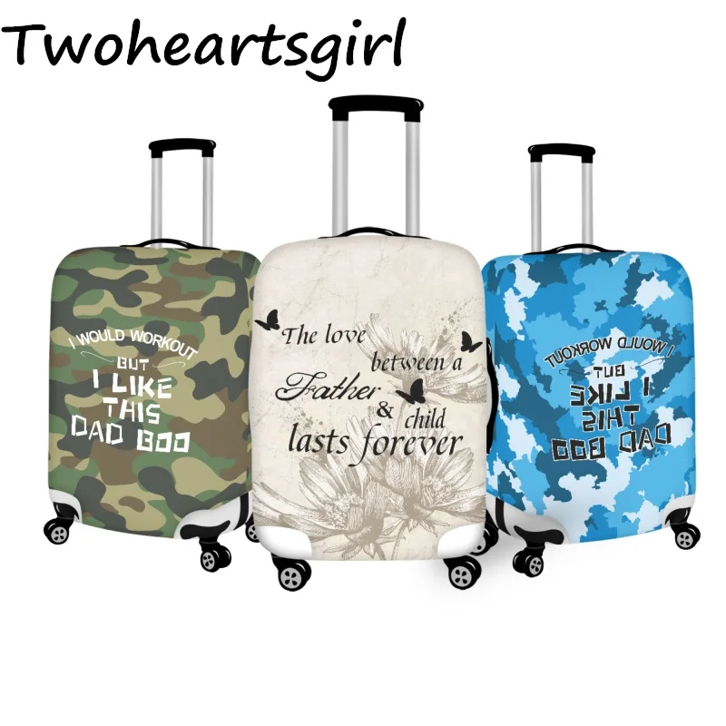 

Twoheartsgirl Father's Day Luggage Cover Removeale Fits 18''-32'' Inch Trolley Case Travelling Suitcase Protective Covers Zipper