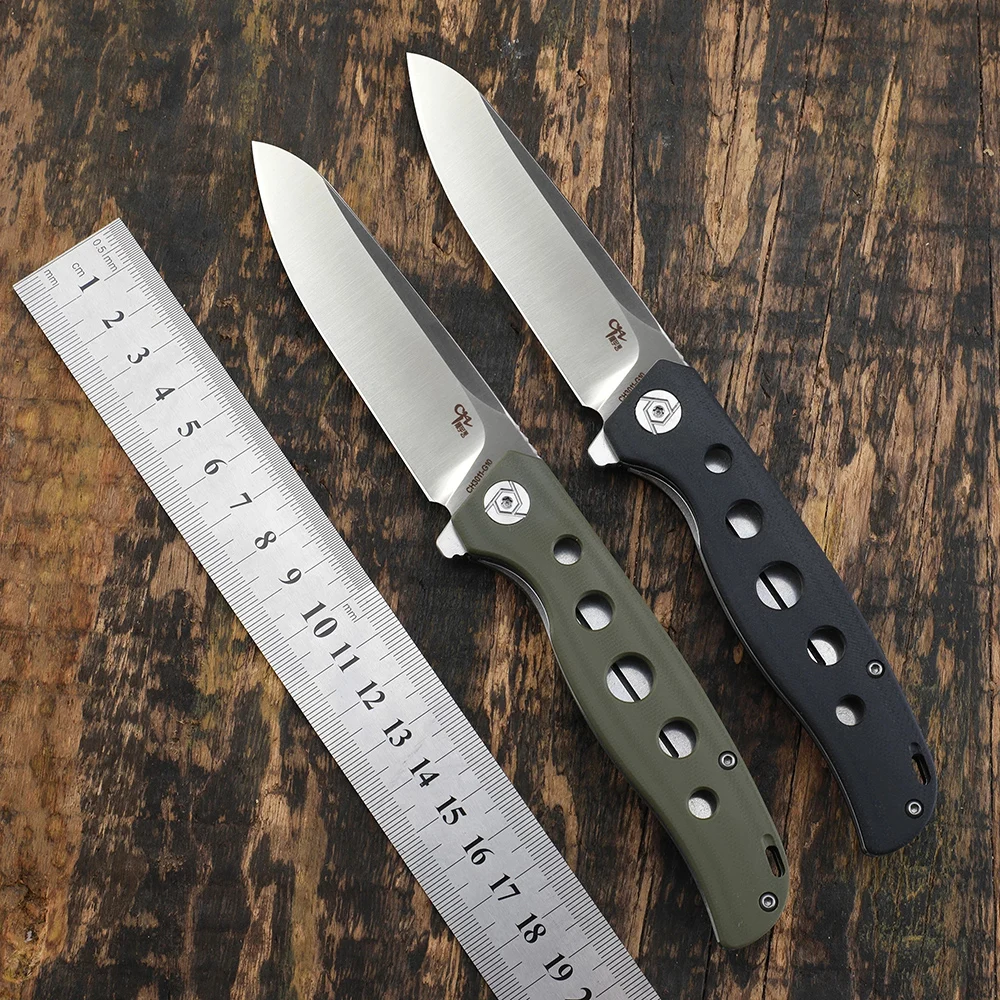 

Складной нож CH3020 D2, карманный клинок, Сталь G10, с ручкой на шарикоподшипнике, для ежедневного использования, кемпинга, охоты, фруктов