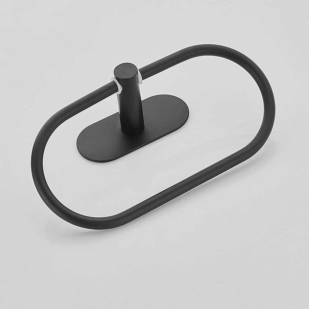 

Towel Hanger Ring Holding Shelf Household Kitchen Wall Mounted Hook