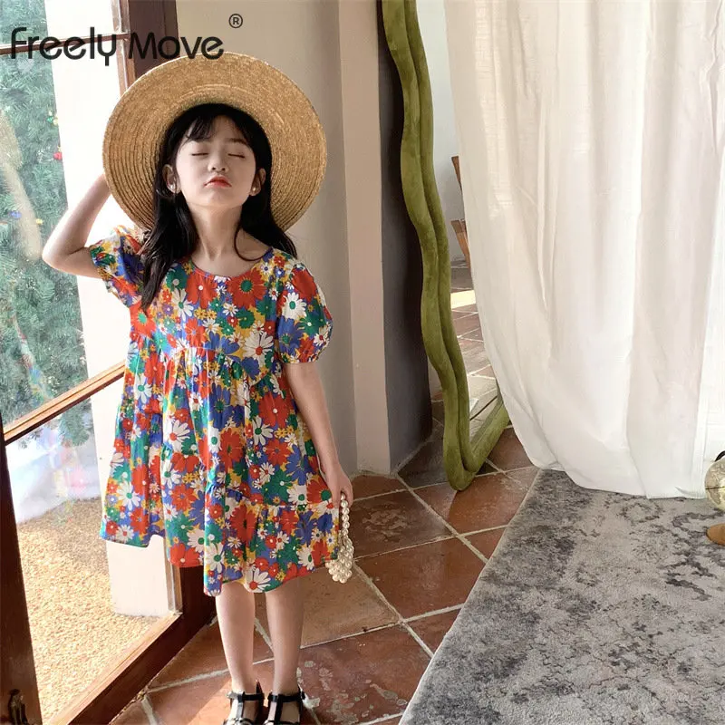 

Toddler Baby Girls Clothes Summer Short Sleeve Floral Princess Dress Cute Dresses for Girl Baby Clothing Costume Dress