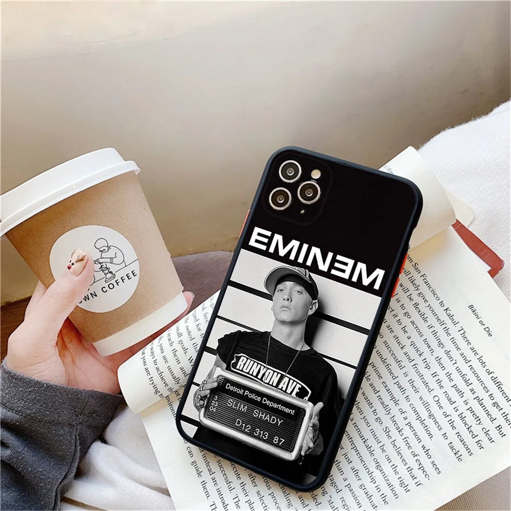 New Trend Eminem RAP GOD Phone Case For iPhone 16 15 14 11 12 13 Pro Max Mini X XR XS 7 8 Plus SE 16Pro Matte Translucent Cover
