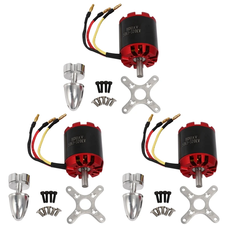 

2X Brushless Outrunner Motor N5065 320KV For DIY Electric Skate Board Kit