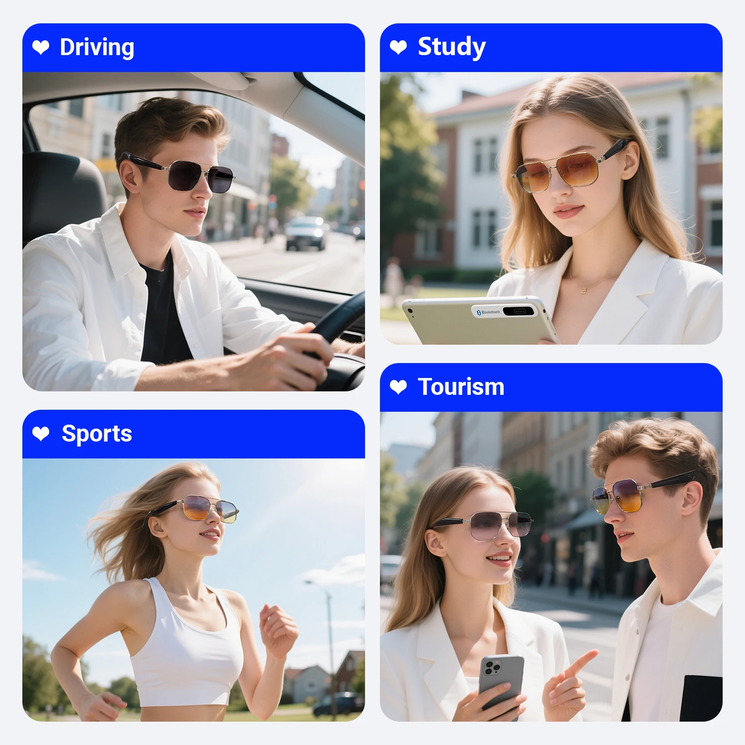 LIGE новые умные Bluetooth-переводчики с искусственным интеллектом, 100 языков, музыкальная гарнитура, голосовой помощник, солнцезащитные очки с беспроводным вызовом (art.: 3920d02fbcec7) - 3920d02fbcec7
