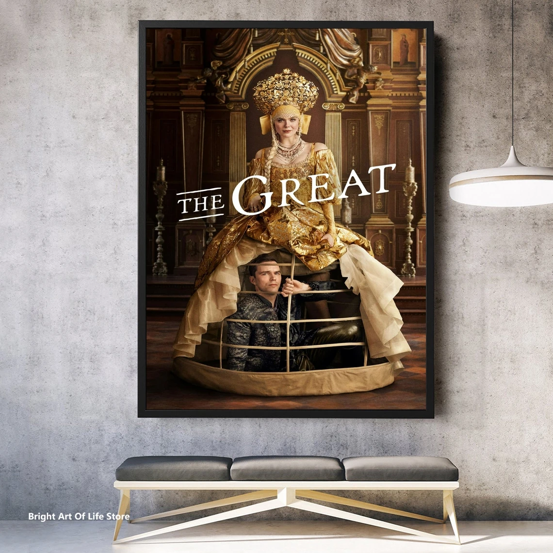 Постер из сериала Великая телесерия плакат на холсте со звездами и актёрами