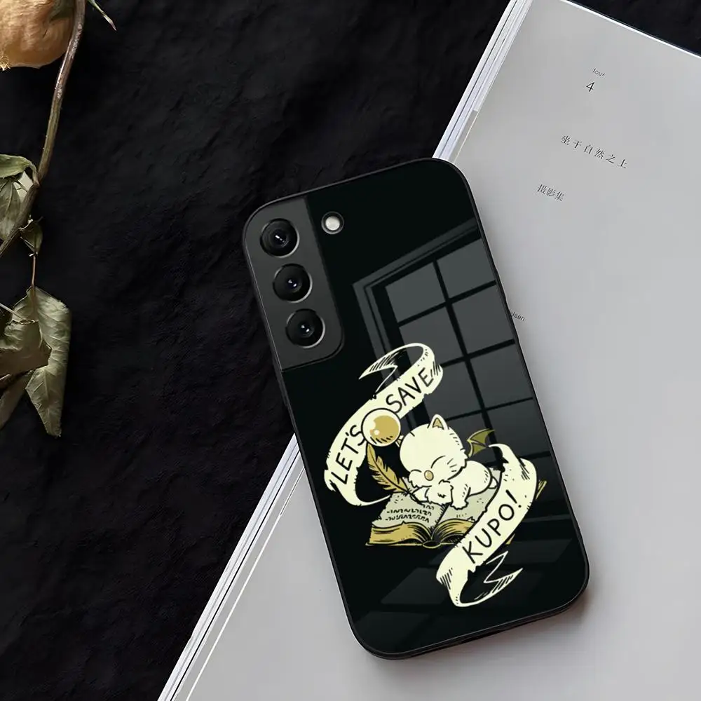 Фото Чехол для телефона M-Moogle Final Fantasy, стекло для Samsung Galaxy S21 S25 S22 S20 S24 S23 Ultra Fe Plus A16 A34 A54 A24 Coque №1
