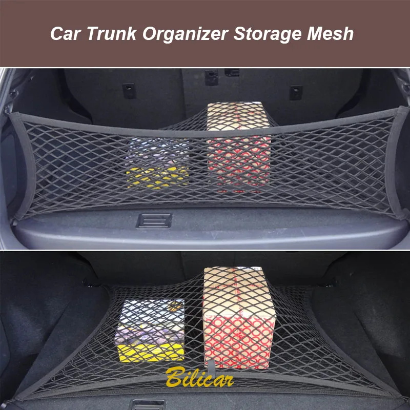 

For BYD Atto 3 Yuan Plus EV 2022 2021 Accessories Car Trunk Storage Mesh Rear Trunk Cargo Organizer Net