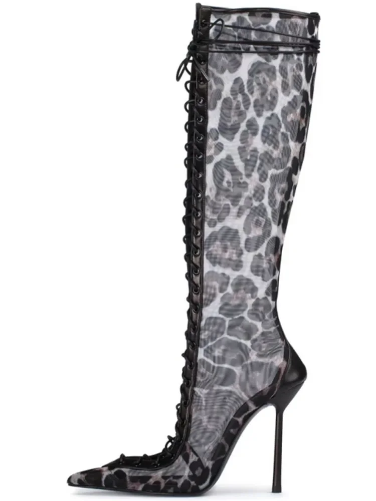 Короткие женские сапоги с сетчатым верхом цвет в ассортименте