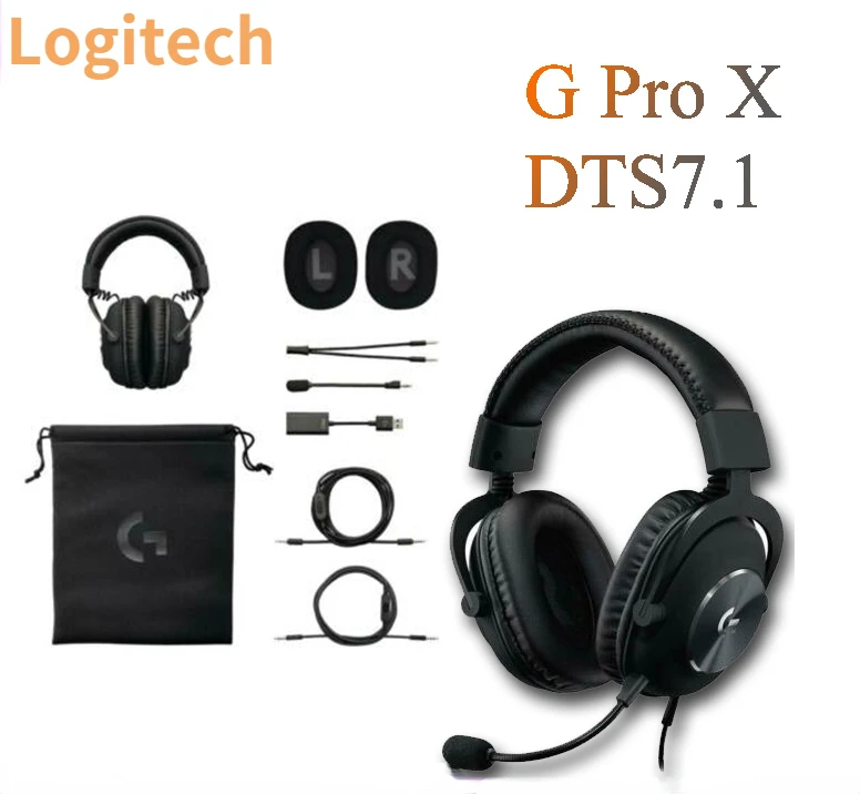 

New Logitech G PRO X Gaming wired Headset SURROUND SOUND noise reduction 7.1 Wear a microphone Suitable for desktop computers