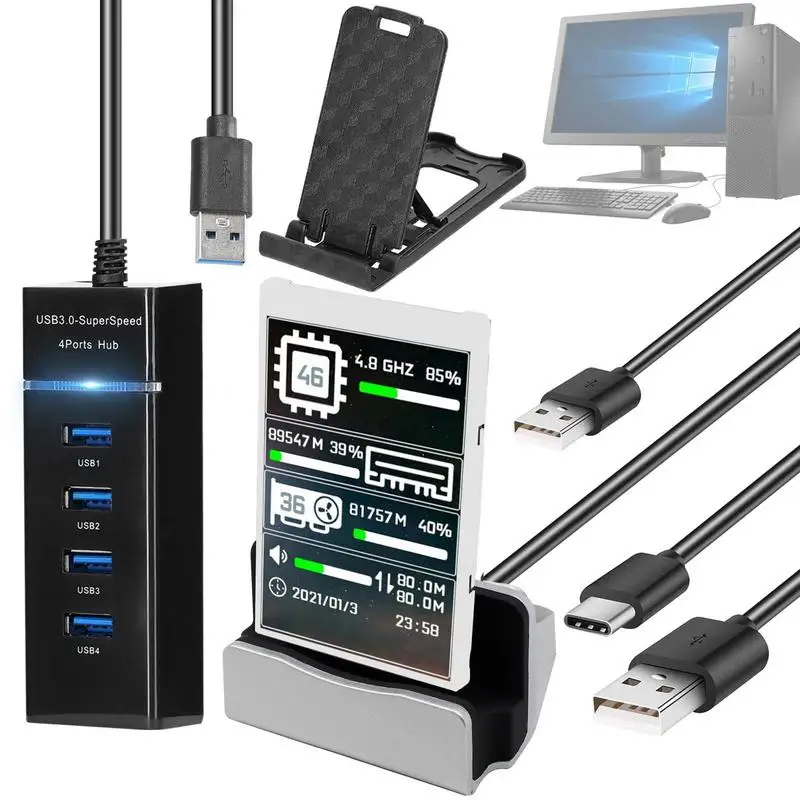 

Портативный монитор для компьютера, 3,5 дюйма, Тип C