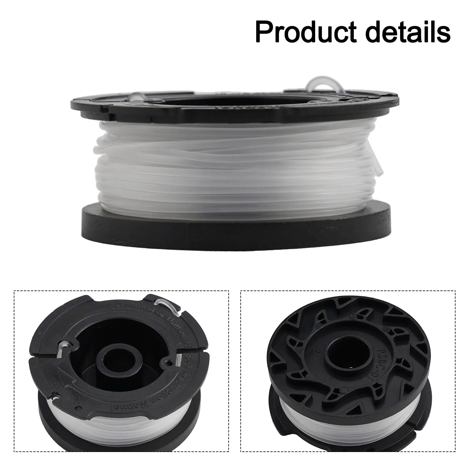 Фото Запасная катушка с леской BD032 для триммеров Black & Decker BESTA525, BESTA528, BESTA530, BESTE630, аксессуары для триммерных головок №4