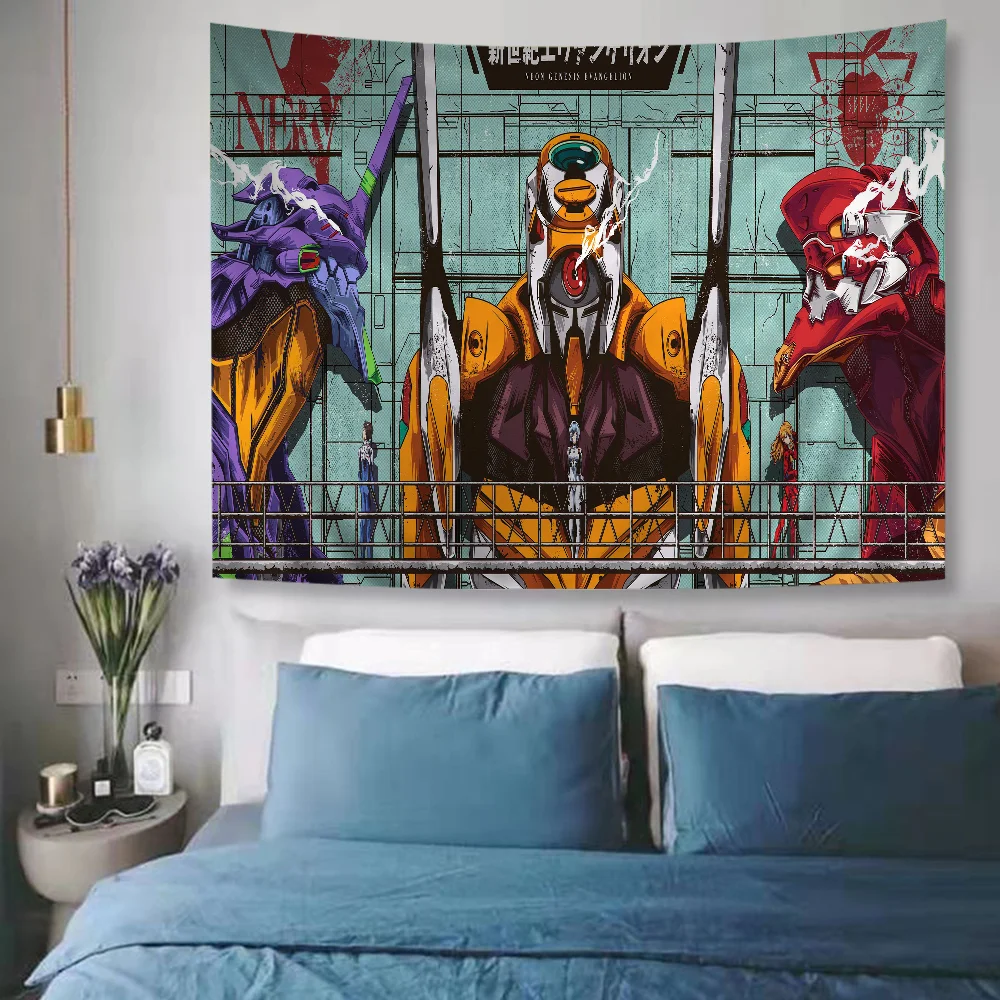 E-Evangelion DIY Настенный гобелен Искусство Научная фантастика Комната Домашний декор