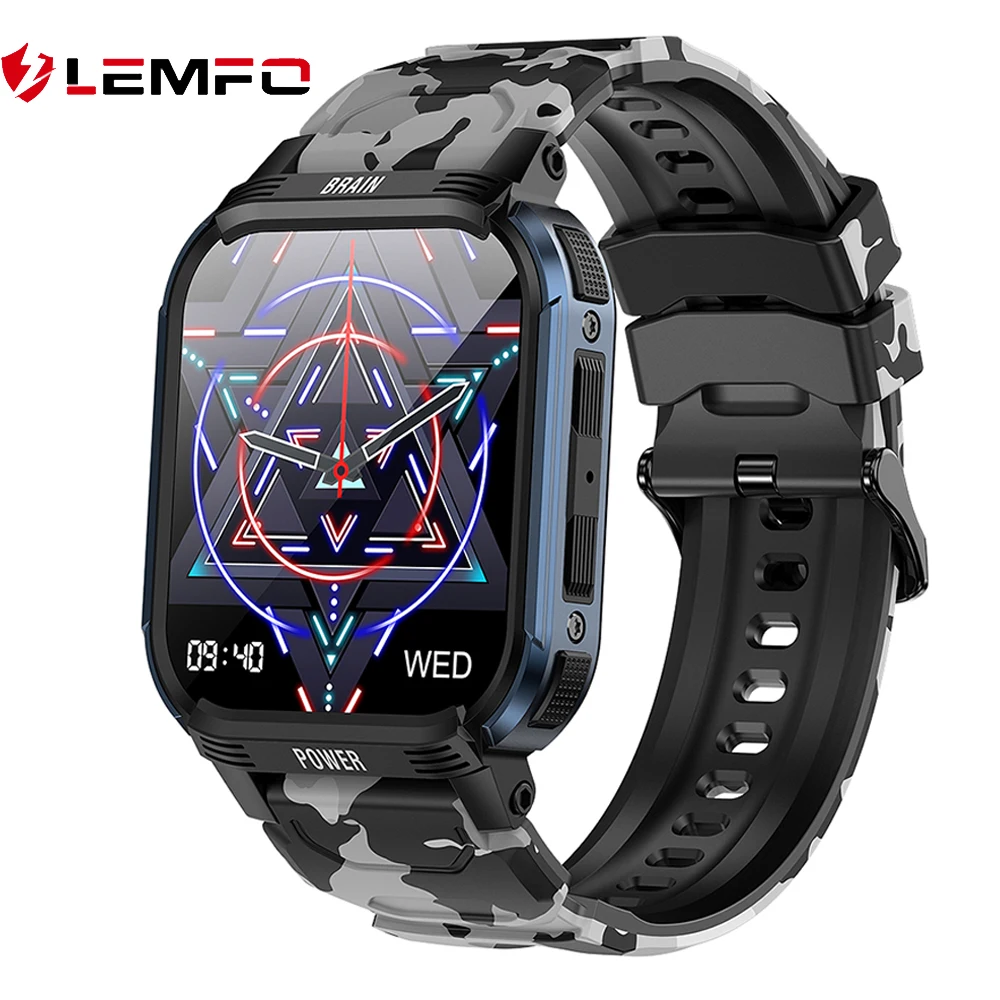

LEMFO LT08 Smart Watch Men Military Outdoor Sport 1.85 Inch Screen Bluetooth Call Smartwatch For Android IOS Fitness Watch