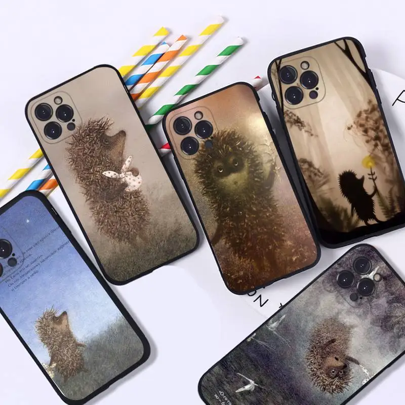 

bright Hedgehog in the Fog Phone Case For iPhone 14 11 12 13 Mini Pro XS Max Cover 6 7 8 Plus X XR SE 2020 Funda Shell