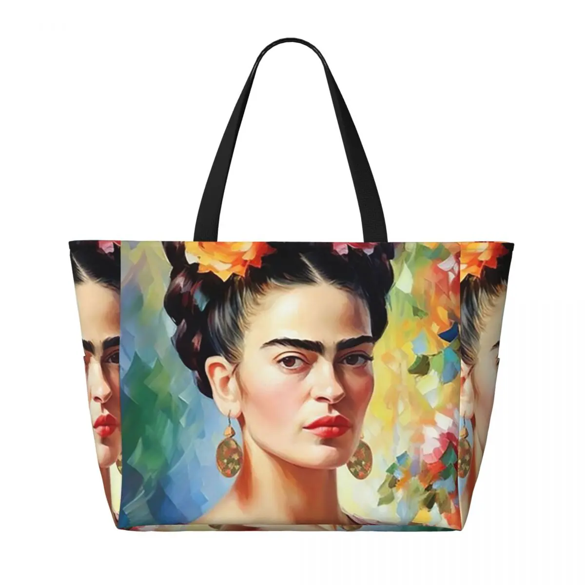 Пляжная сумка-тоут Frida Kahlo, спортивная сумка для спортзала и йоги, большая сумка-тоут, женская дорожная сумка, сумка для фитнеса (art.: 3920da68d1eef) - 3920da68d1eef