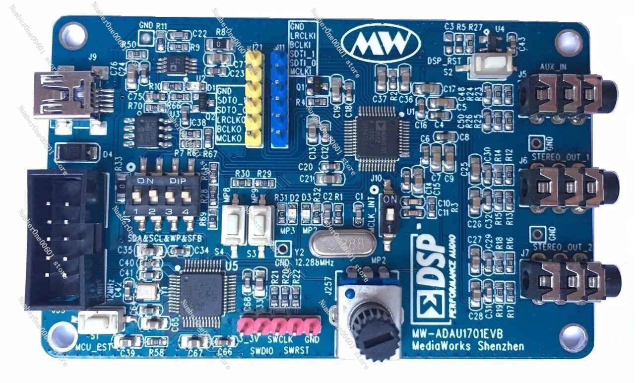 Плата разработки ADAU1701 SIGMADSP + MCU
