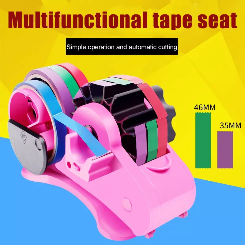 

Cutter Semi-Automatic Desktop Tape Dispenser With 35/46mm Fixed Length Tape Cutter for Home Office School Stationery