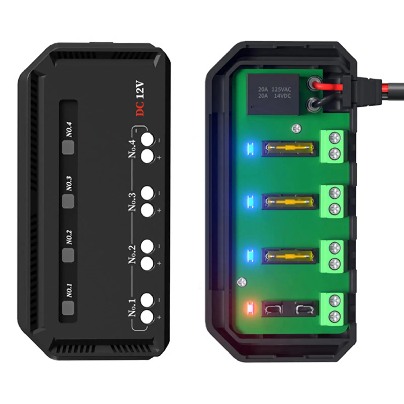 Держатель блока предохранителей лезвия предохранителя 12 В с защитной крышкой