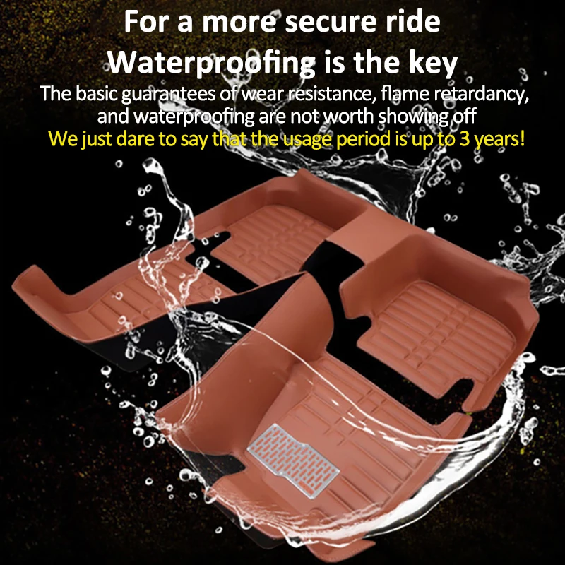 Автомобильные коврики для Volkswagen VW T-Cross C11 2018 ~ 2024 Tacqua LHD кожаная подкладка панели