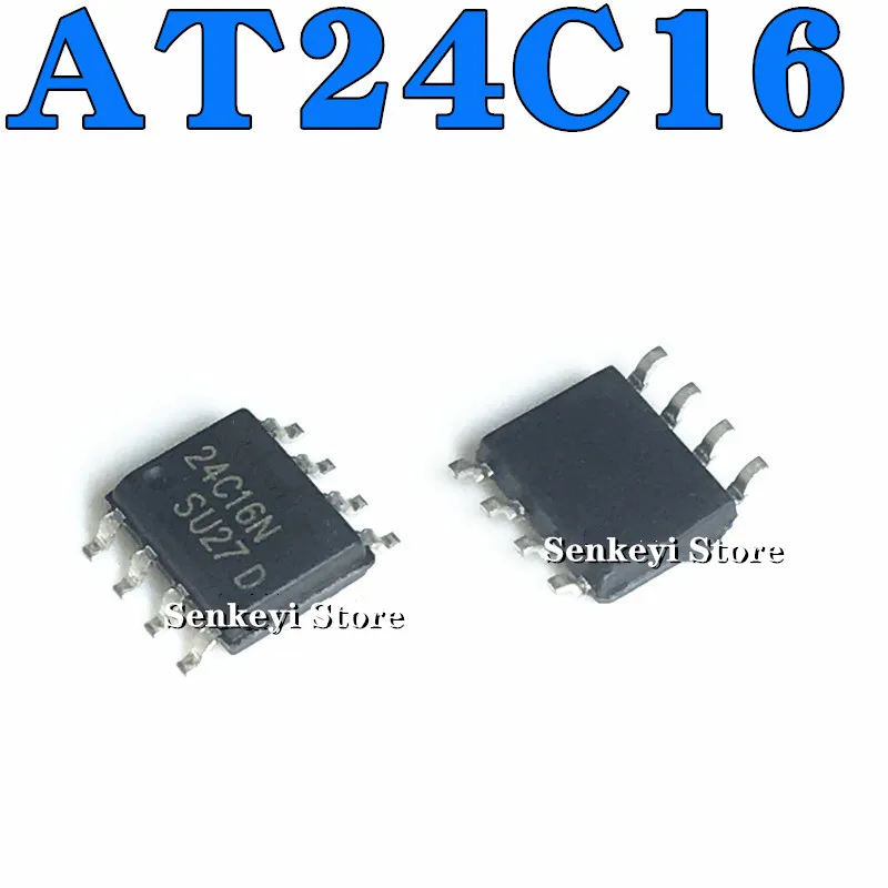 

New original 24C16 AT24C16 AT24C16N AT24C16AN SOP8 patch 8 feet