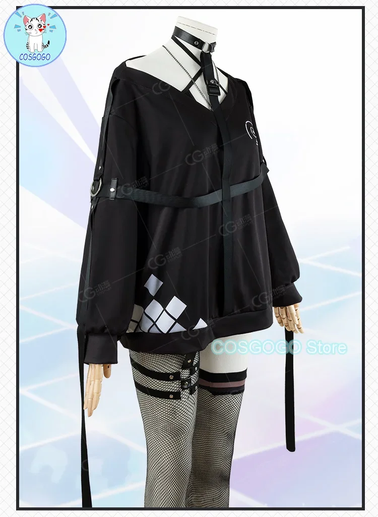 COSGOGO [по индивидуальному заказу] Vtuber Nijisanji Mika Mel (0) Косплей Костюм Хэллоуин наряды