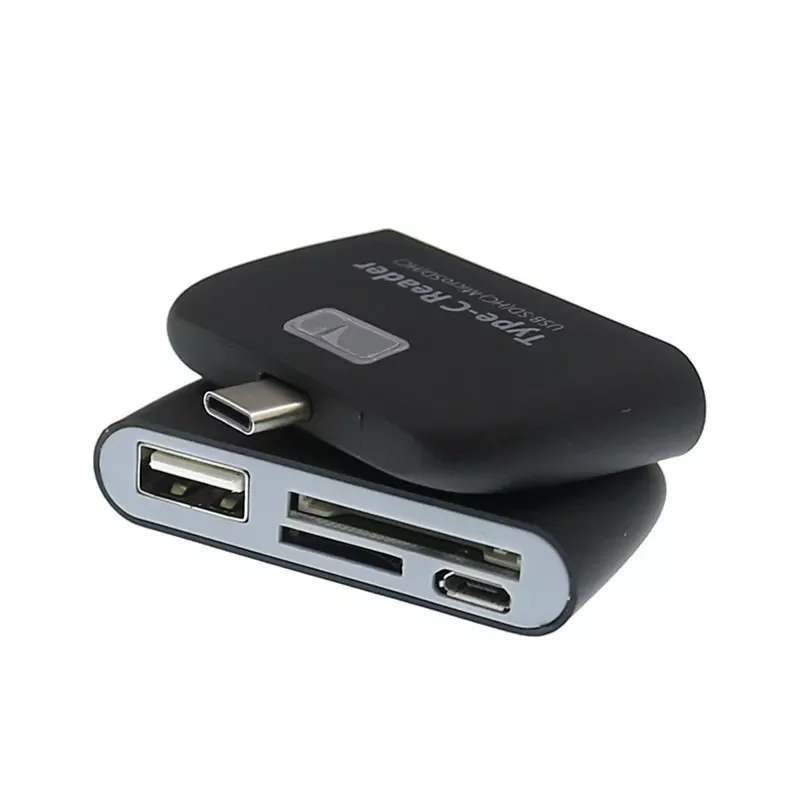 

Type-C USB 3,1 устройство для чтения нескольких карт SD TF USB 2,0 кардридер для телефонов Android светодиодная подсветка USB OTG адаптер для мыши