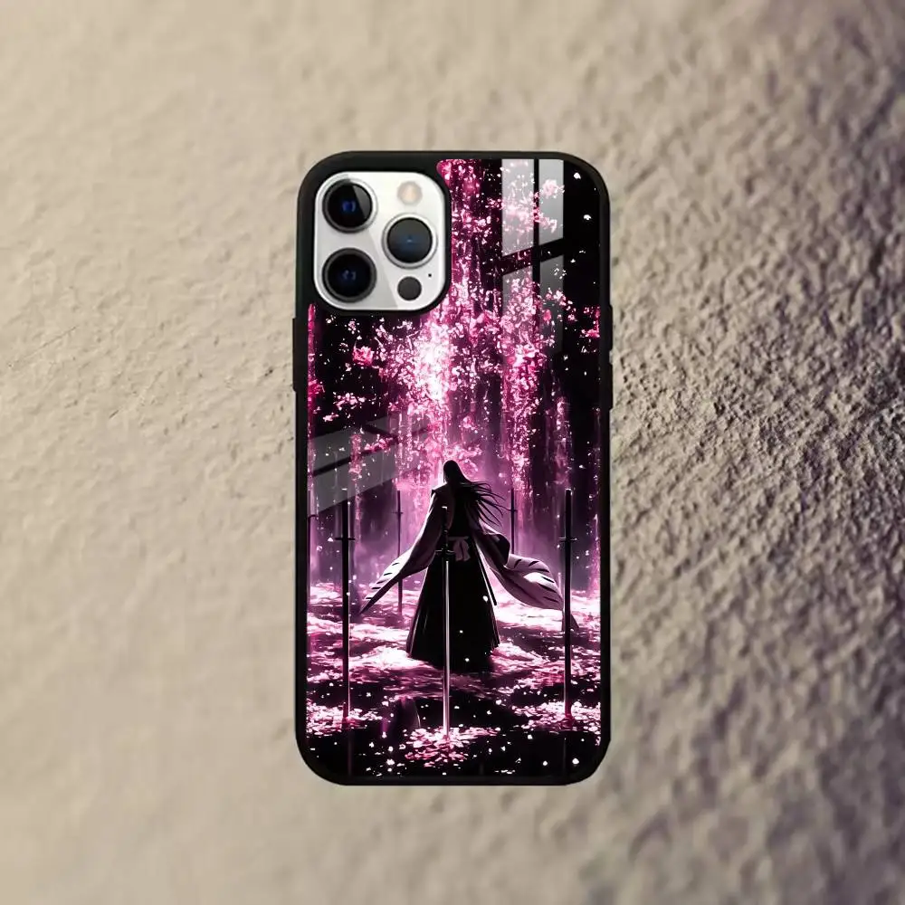 Фото Эпический аниме-чехол B-BLEACH B-Byakuya Kuchiki для iPhone с магнитным креплением, подходит для моделей 15, 16, 17, 14, 13, 12, 11 Plus, Pro, с поддержкой беспроводной зарядки. №3