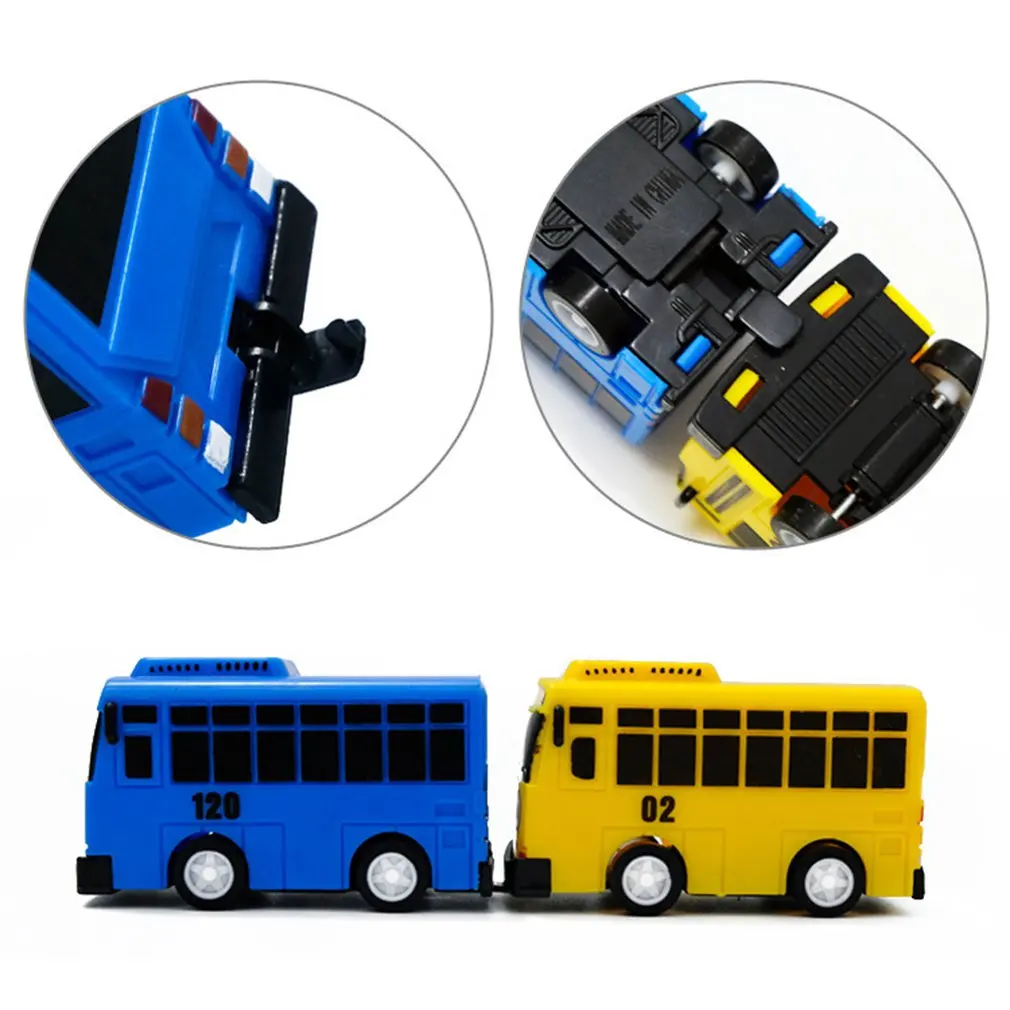 Children's Toys Mobile Vehicle Little Bus Mini Pull Back Toy Car Kid Cars Boy Gift Plastic for Children |