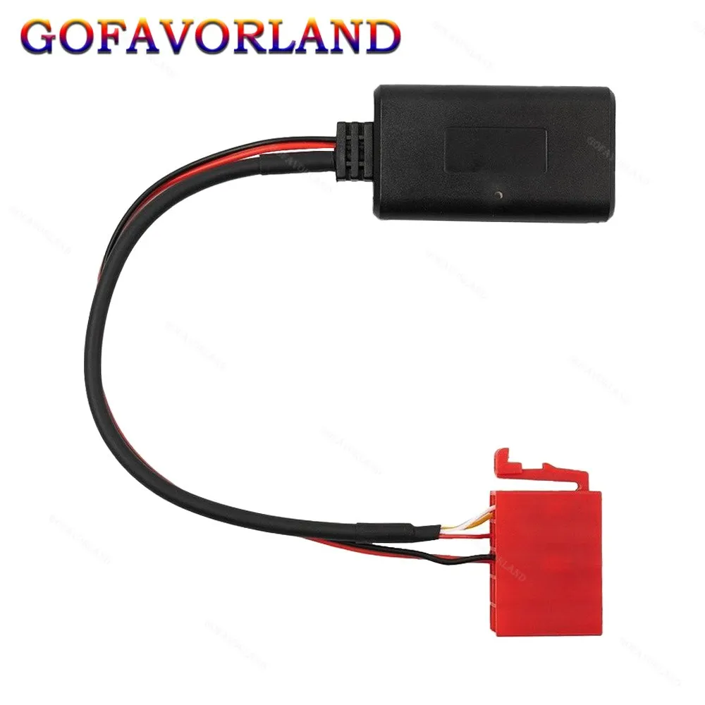 

Bluetooth Adapter Music AUX Black Red Plastic Metal For Mercedes-Benz W124 W140 W202 W210 R129 BE2210 BE1650