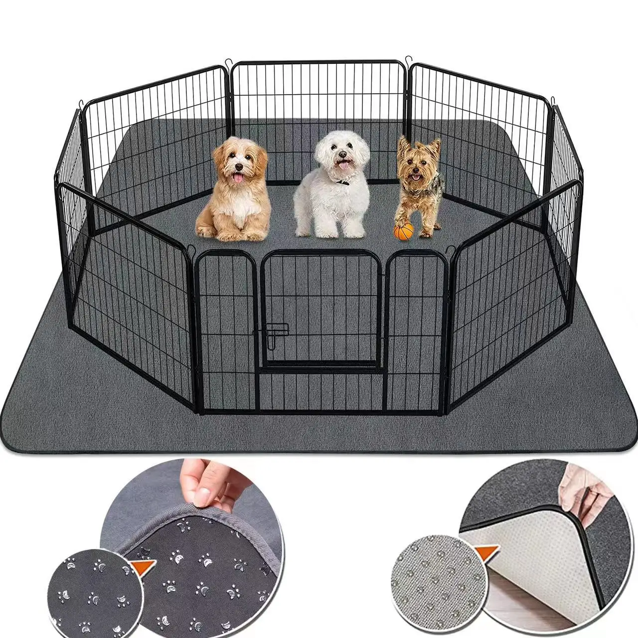 

Extra Large Waterproof Reusable Dog Bed Mats Dog Urine Pad Puppy Pee Fast Absorbing Pad Rug for Pet Sleep Soft Carpet Blanket