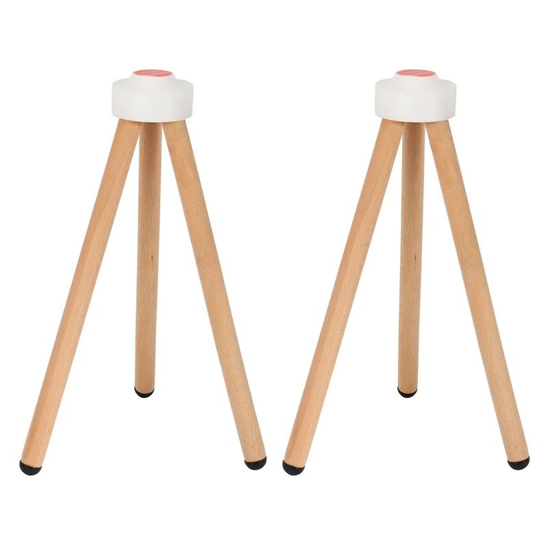 

2X for Apple HomePod Smart Speaker Base HomePod Accessories Fixed Height Speaker Solid Wood Floor Stand-40CM(White Base)