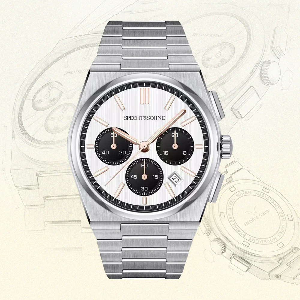 

Часы мужские кварцевые с хронографом, роскошные модные светящиеся водонепроницаемые из нержавеющей стали, с изображением панды глаз