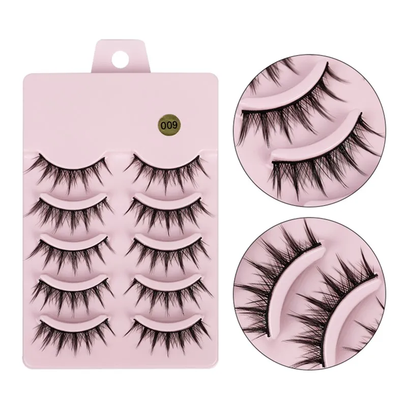 

5 Pairs-False Eyelashes Little Devil 3D Soft Natural Eyelash Extention Fake Eye Lash Heavy Makeup Beauty Tools