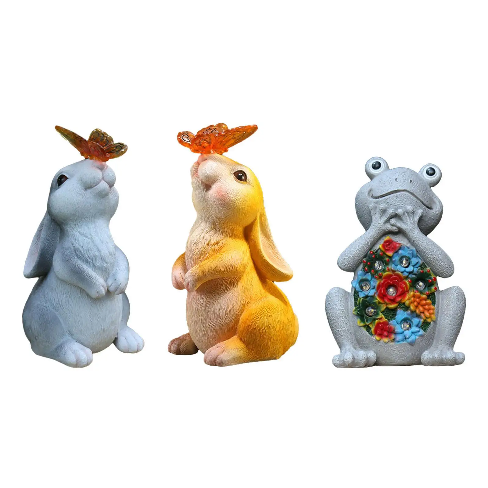 

Cute Garden Lights Garden Statues Lamp Resin for Lawn Outside