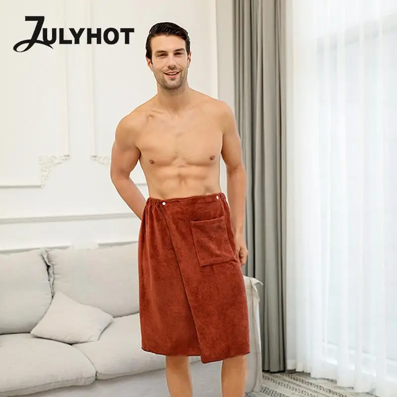 Summer Men Soft Wearable Bath Towel Short Pants Soft Mircofiber Swimming Beach Towel Blanket Gym Bath Shorts Towel Bathrobe images - 6