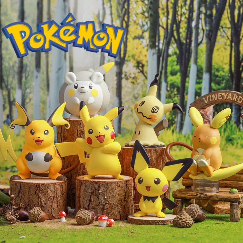 

New Lovely Pokemon Figures Kawaii Pikachu Togedemaru Alola Region Raichu Mimikyu Good Quality Restore Anime Perfect Child toy