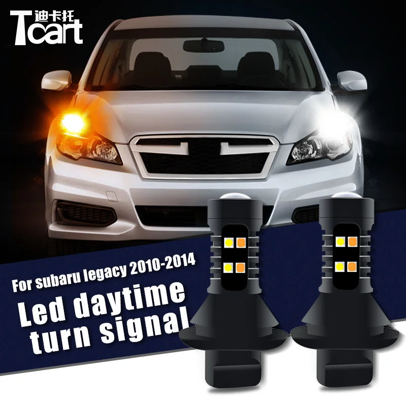 

Автомобильные аксессуары для Subaru Legacy BM BR 2010 2011 2012 2013 2014 светодиодные дневные хосветильник поворотные ДХО 2 в 1