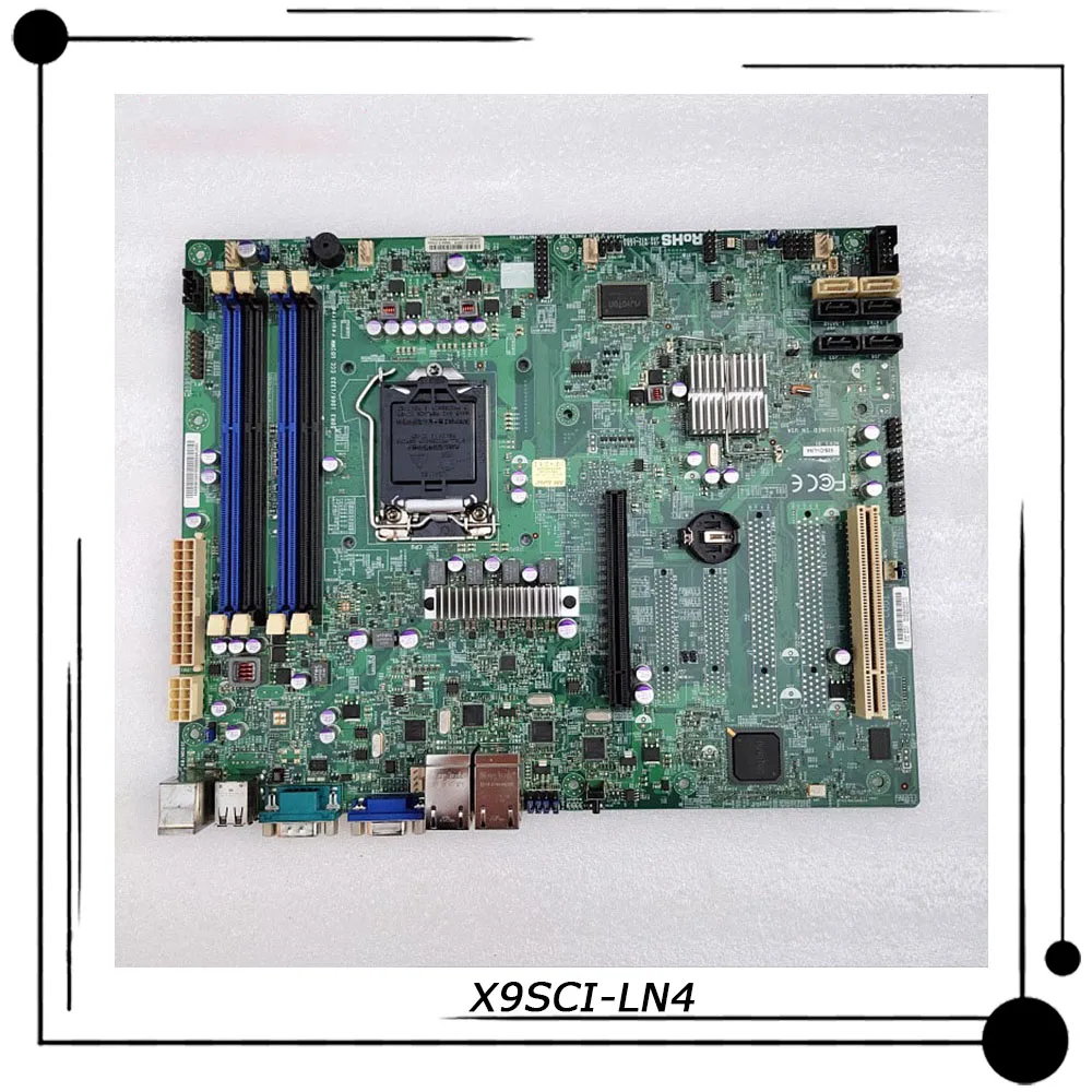 X9SCI-LN4 For Supermicro Four Gigabit LAN Card Server ATX Motherboard 1155 Intel C204 Xeon E3-1200 v2 Series 2/3rd Gen Core i3