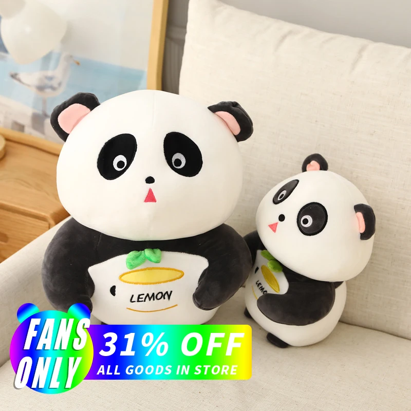 

25/30/40cm Cute Panda Plush Dolls Cartoon Animals Stuffed Toys Birthday Gift For Children Kawaii Toys For Boys Girls
