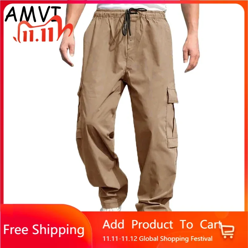 

Men Clothing Cargo Pants Joggers Boy Mens Pant Streetwear Pantalones Impermeables Homme Vintage Baggy Hosen Casual Trousers