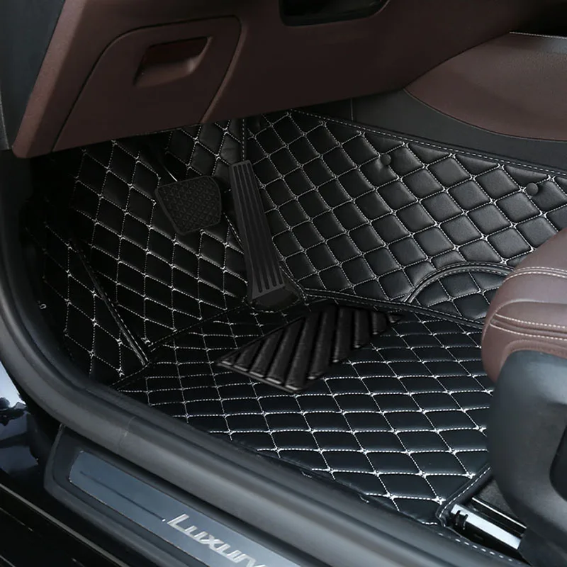 YOTONWAN Custom Leather Car Foor Mat For Volvo All Models S60 V40 XC70 V50 XC60 V60 V70 S80 XC90 V50 C30 S40 Auto Accessories