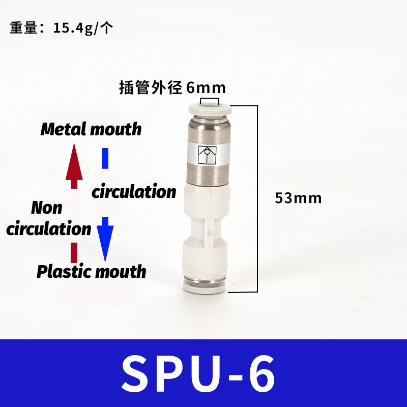 

Быстрый соединитель газовой трубы AIRSLG PCVV/PCVU-4/6/8/10/12