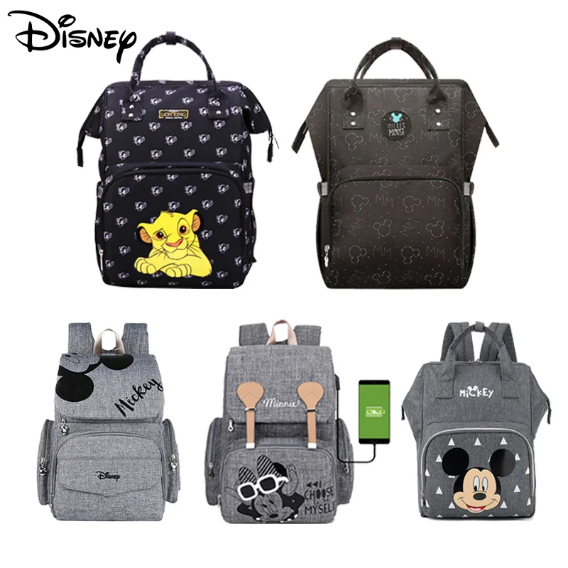 

Сумка для подгузников Disney Mommy, вместительный водонепроницаемый рюкзак для новорожденных, для путешествий, прогулок