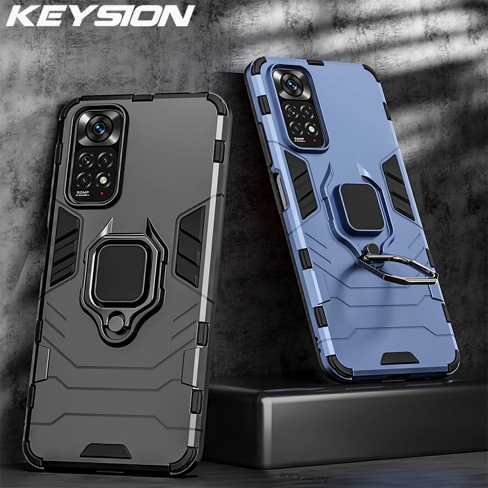 

KEYSION Shockproof Case for Redmi Note 11S 11T 10 11 Pro 5G Global Phone Back Cover for Xiaomi POCO X4 GT X3 NFC M4 Pro M3 F4 5G