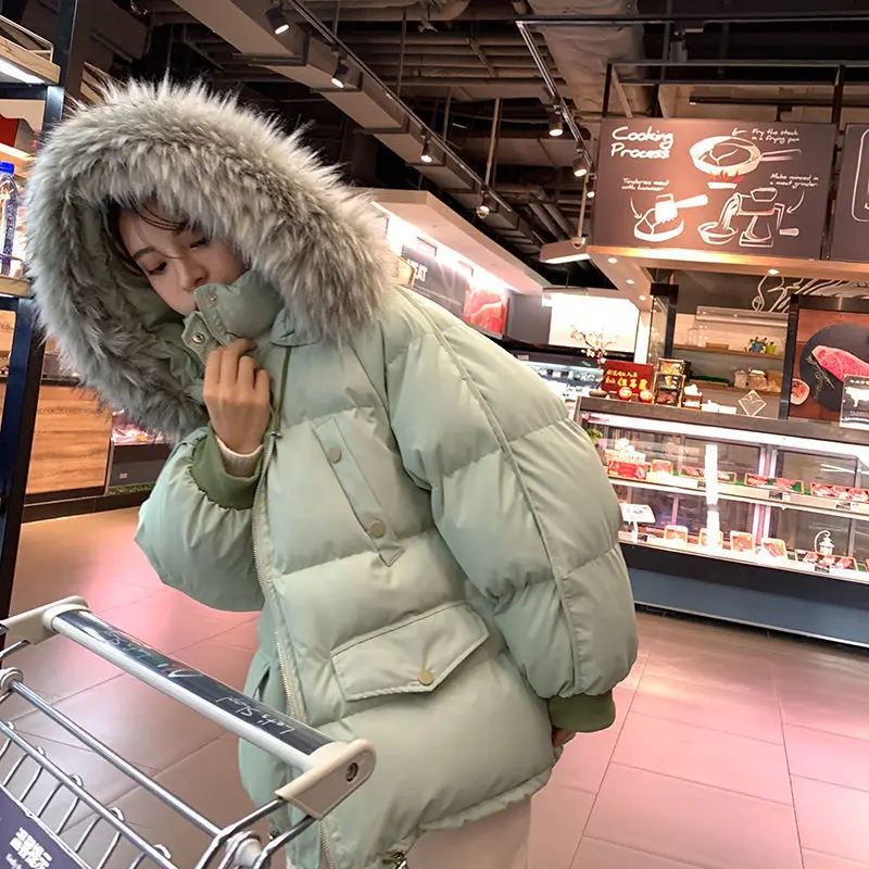 Loose Bread Clothes Student Padded Jacket Net Red Jacket 2022 Winter Padded Jacket Women Korean Version of Down Padded Jacket