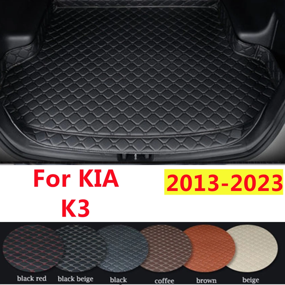 

SJ Высокая сторона на заказ подходит для KIA K3 2013-20-21-22-2023 всепогодный водонепроницаемый автомобильный коврик для багажника авто задний грузовой лайнер крышка ковра