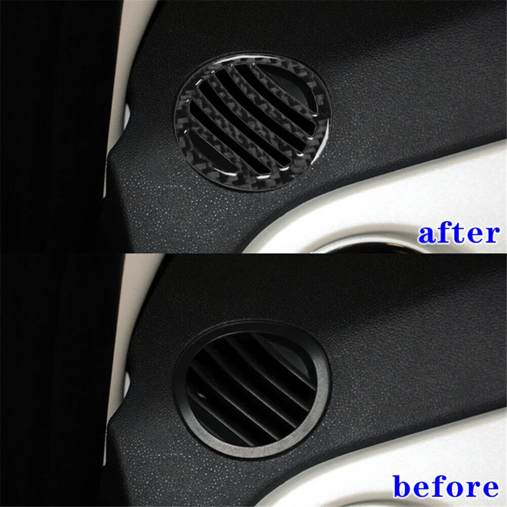 

Anti-corrosion Auto Car Air Vent Panel Trim Interior Accessories 2 Pieces Black Defogger Air Vent Interior Parts