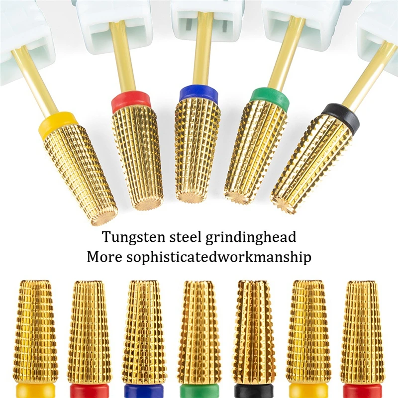 

Tungsten Carbide Nail Drill Bit Milling Cutter For Manicure Pedicure Nail Files Buffer Nail Art Equipment Accessory Tools