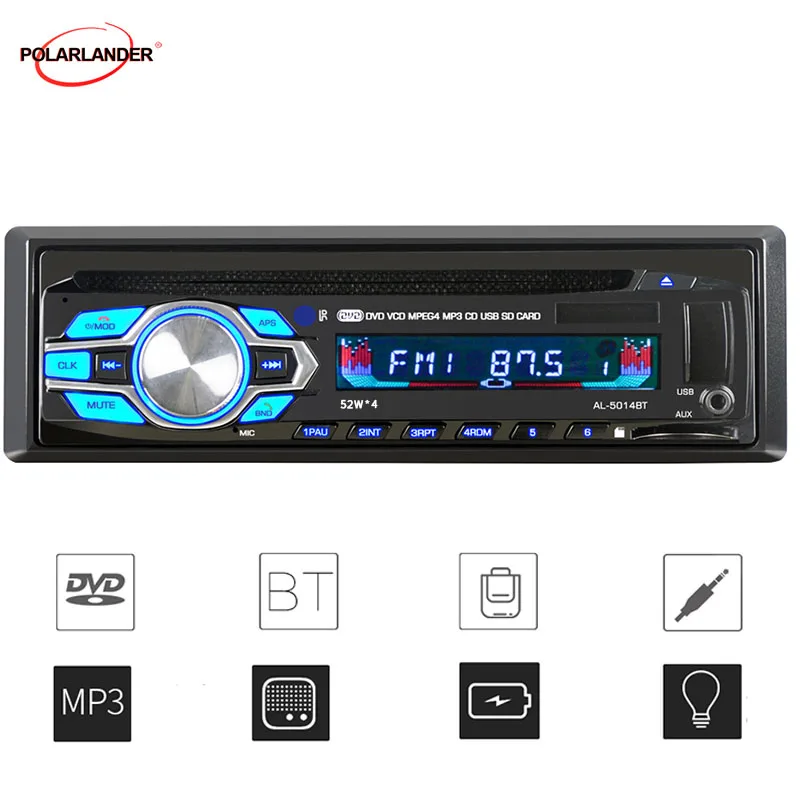 

1 Din 12V Car Radio Compatible AUX USB MP3 Carplay Universal FM Radio Multimedia Bluetooth Music Auto Audio Stereo
